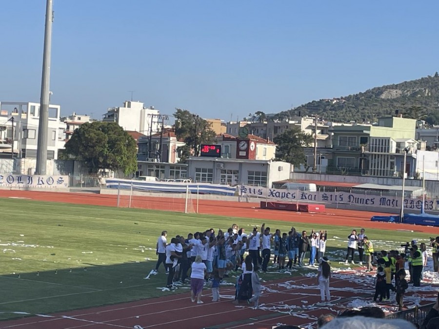 Κέρδισε και τον Πανιώνιο και πανηγύρισε το Πρωτάθλημα ο Αιολικός
