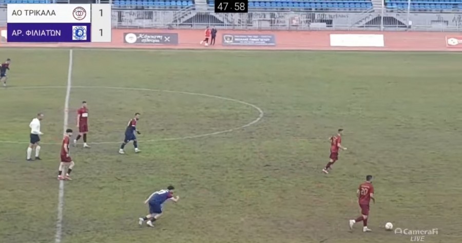 Πέμπτη σερί ισοπαλία τα Τρίκαλα, 1-1 με Άρη Φιλιατών